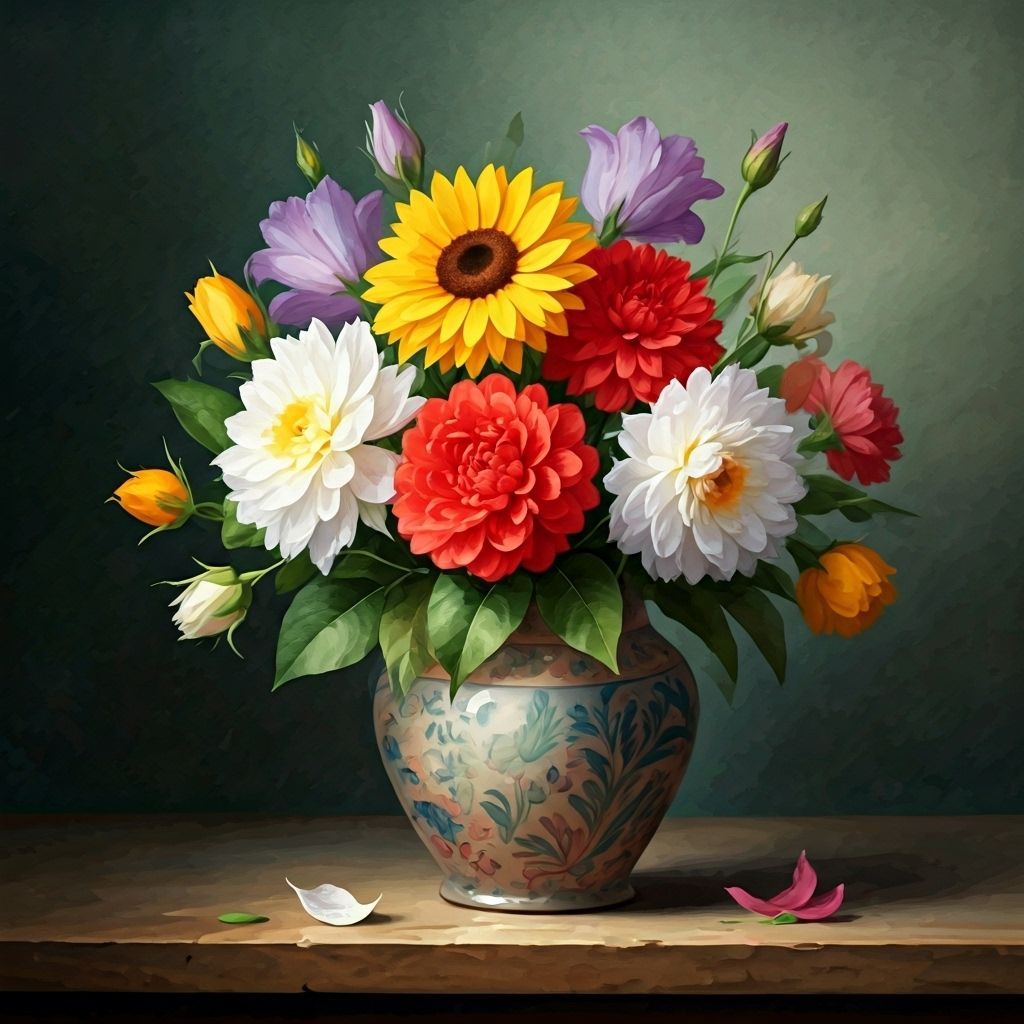 Garden Blooms by JD Art Studio