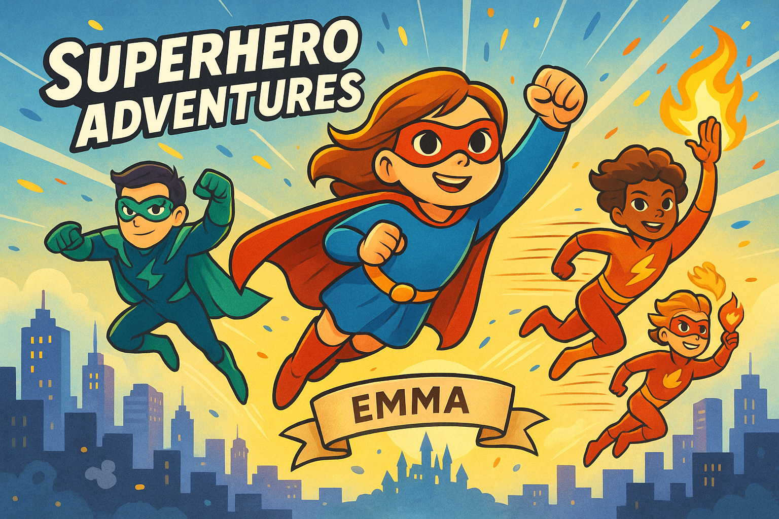 Superhero Adventures Mural